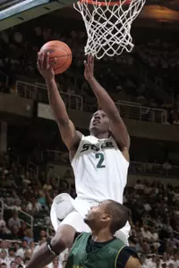 Raymar Morgan led MSU with 23 points against Lake Superior State.