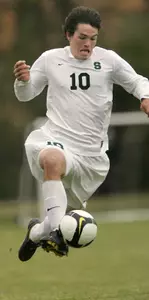 Doug DeMartin scored both of MSU's goals in the conference tournament.
