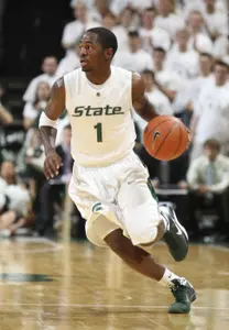 Kalin Lucas and the Spartans play at IPFW on Wednesday night.