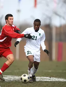Nosa Iyoha and the Spartans will play at 1 p.m. on Tuesday at DeMartin Stadium.