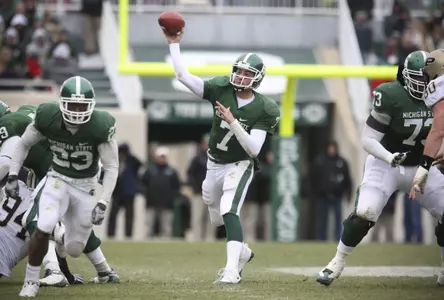 Brian Hoyer and the Spartans are looking for their first Big Ten title since 1990 when they take on Penn State Saturday at 3:30 p.m.