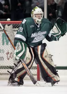 Drew Palmisano made a career-high 33 saves