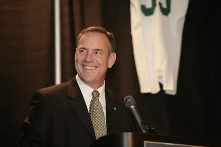 Mark Dantonio has guided the Spartans to a 9-3 regular-season record, including a third-place finish in the Big Ten standings at 6-2.
