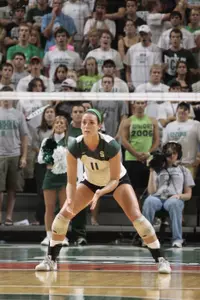 <i> Becca Zlabis finished with six kills</i>