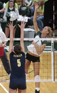 <i> Megan Schatzle finished with a career-best 12 kills while hitting .556.