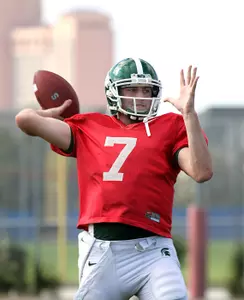 Brian Hoyer and the Spartans held their first bowl practice in Orlando on Friday.