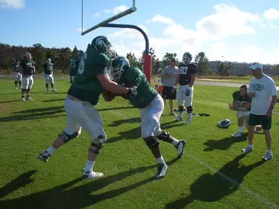 The Spartans went through their last practice in full pads Sunday afternoon in Orlando.