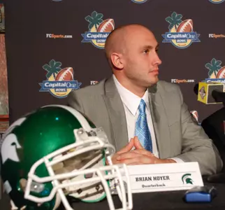 The Spartan captains, including Brian Hoyer, attended the Capital One Bowl Player Press Conference on Tuesday.