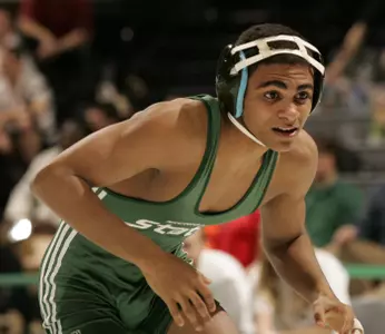 Sophomore Franklin Gomez ended the Big Ten season undefeated and has now won 13-straight matches.