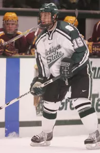 Jeff Dunne had the lone MSU goal on Friday