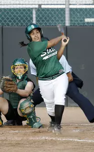 Bianca Mejia drove in both of MSU's runs against Longwood on Saturday.