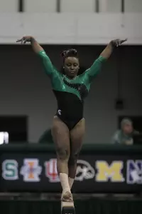 Sophomore Rochelle Robinson won the all-around and the bars last Sunday against UNH.