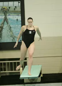 Junior Danielle Williams placed 15th in one-meter diving at the Zones Regionals Championships Friday.
