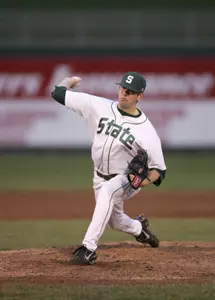 Senior Chris Cullen pitched seven innings to beat Rice, 9-3.