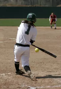 Gina Mondo drove in five RBI in Wednesday's twinbill against Oakland.