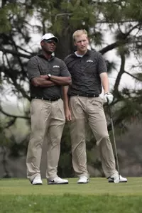 Michigan State is third after two rounds at the Big Ten Championships.