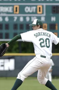 Mark Sorensen worked 6.1 quality innings, but Indiana held on to take the first three games of the series.