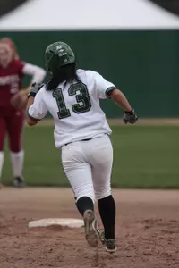 Jessica Bracamonte hit her third career homer Saturday off Northwestern's Lauren Delaney.