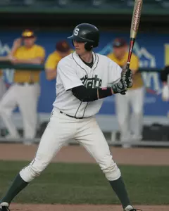 Junior Eric Roof hit a three-run homer and an RBI single in Michigan State's 8-6 win over Western Michigan.
