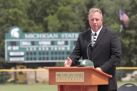 Jake Boss Jr. was introduced as Michigan State's head baseball coach Wednesday afternoon at Kobs Field. In his first season at Eastern Michigan, Jake Boss Jr. led the Eagles to a MAC West title, a MAC Tournament championship and a berth in the NCAA Regionals.