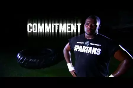 Jesse Miller on the set of the Big Ten "I Will" PSA.