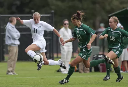 Laura Heyboer scored twice in MSU's 3-1 win over Western Michigan on Friday at DeMartin Stadium.