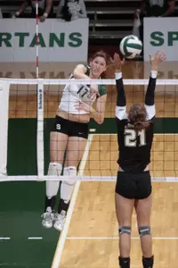 Junior Vanessa King finished with 17 kills.
