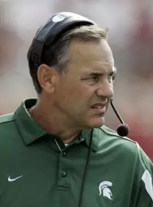 Coach Dantonio and the Spartans beat Indiana on Saturday, 42-29.