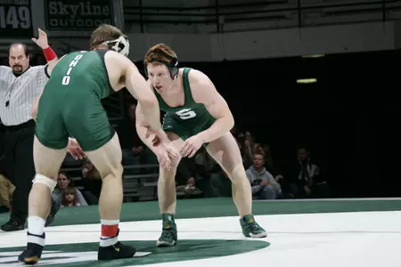 MSU senior Rex Kendle earned an 11-0 major decision win to help boost the Spartans to a win over Ohio.