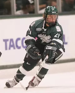 Dustin Gazley had the game-winning goal for MSU