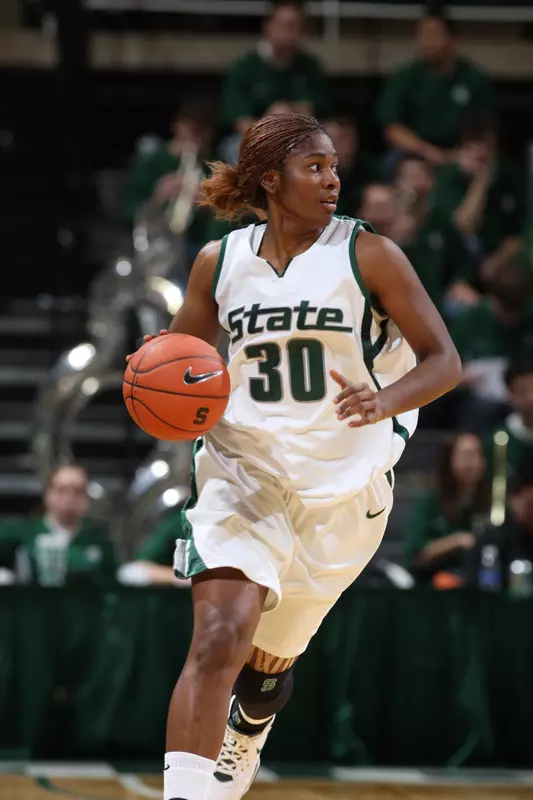 Redshirt freshman Lykendra Johnson poured in a career-high 14 points in today's 59-50 win over Wisconsin.