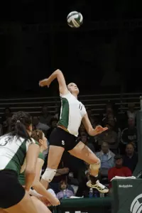 Sophomore Becca Zlabis tallied her sixth double-double of the year, and ninth in her career, in MSU's match against Minnesota