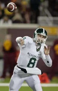 Kirk Cousins threw for 218 yards and two touchdowns against Minnesota.