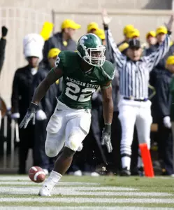 Larry Caper scored the game-winning touchdown in overtime last week against Michigan.