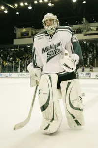 Drew Palmisano shut out Michigan on Saturday