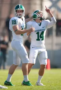Team MVP Brett Swenson ranks as MSU's all-time leader in field goals (70), points scored (370) and extra points (160).
