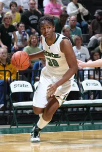 Sophomore Lykendra Johnson is averaging 17.5 points and 9.5 rebounds over the Spartans last two games.