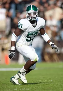 Greg Jones leads the Spartans in tackles (141), tackles for loss (13.5), sacks (9) and production points (247).