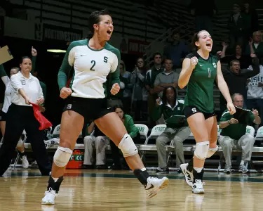 Freshman Cheyenne VanDerSteen and the Spartans travel to the state of Illinois for matches against Northwestern and the Fighting Illini