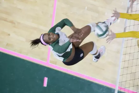 Sophomore Kyndra Abron becomes the seventh different Spartan to receive AVCA All-America recognition.