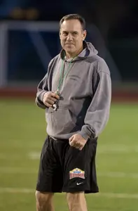 Mark Dantonio sent his team through a 70-minute workout at Alamo Heights High School Sunday.