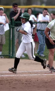 Sophomore Jessica Bracamonte scored three runs on the day