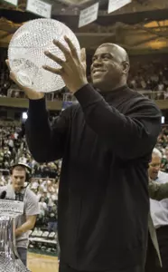 Magic Johnson and the 1979 NCAA Championship were honored at halftime of MSU's 61-50 win over Wisconsin.