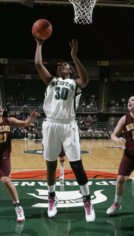 Redshirt freshman Lykendra Johnson had her fifth double-digit rebound effort of the season tonight.