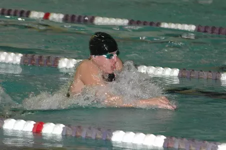 Kevin Puskaric placed sixth in the 100 breast at the Big Ten Championships.
