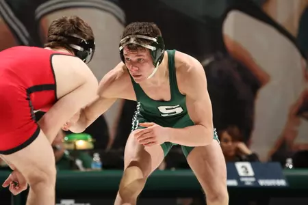 MSU redshirt freshman David Cheza earned a 9-3 decision in the Spartans' loss to No. 18 Michigan on Sunday.