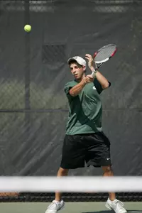 <i>Junior Jason Norville improved to 7-3 in dual play</i>