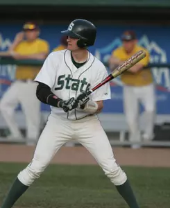 Eric Roof had two RBIs in game one and scored twice in game two.