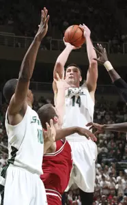 Goran Suton and the Spartans play for a championship on Tuesday night at Indiana.