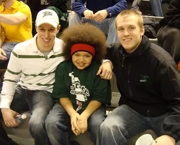Jeff Lerg and his "little brother", Malik Wilcox